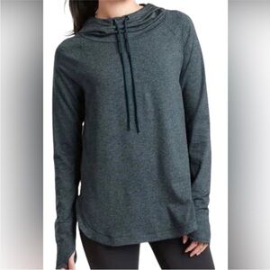 Athleta Uptempo Hoodie Sweatshirt in Bali Green or Dark Heather Teal